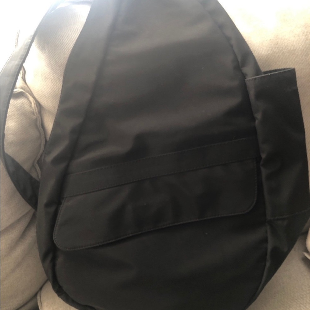 Ameribag Healthy Nylon Black Unisex Travel Everyday/Sling bag.